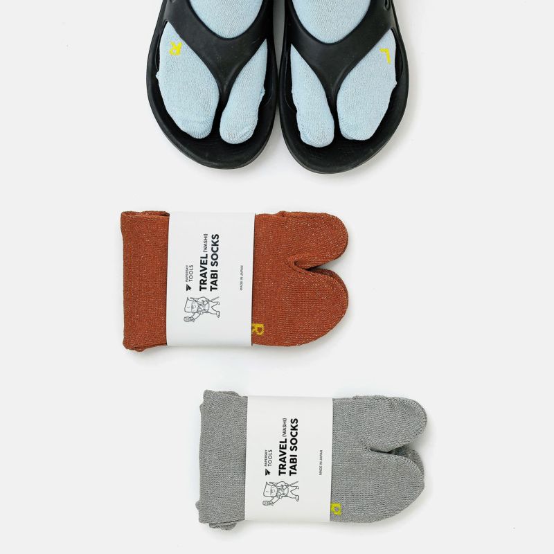 PAPERSKY TOOLS トラベル足袋ソックス (和紙) Lの画像