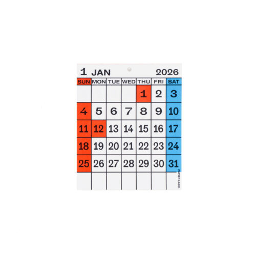 PAPIER LABO. 2026 Desktop Calendarのイメージ画像