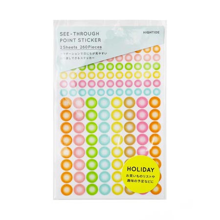 シースルーポイントステッカーの画像