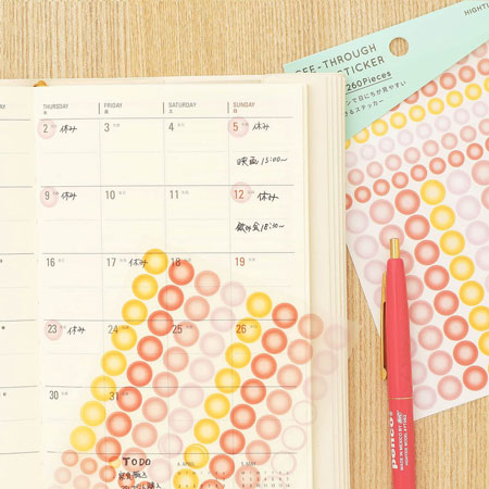 シースルーポイントステッカーの画像