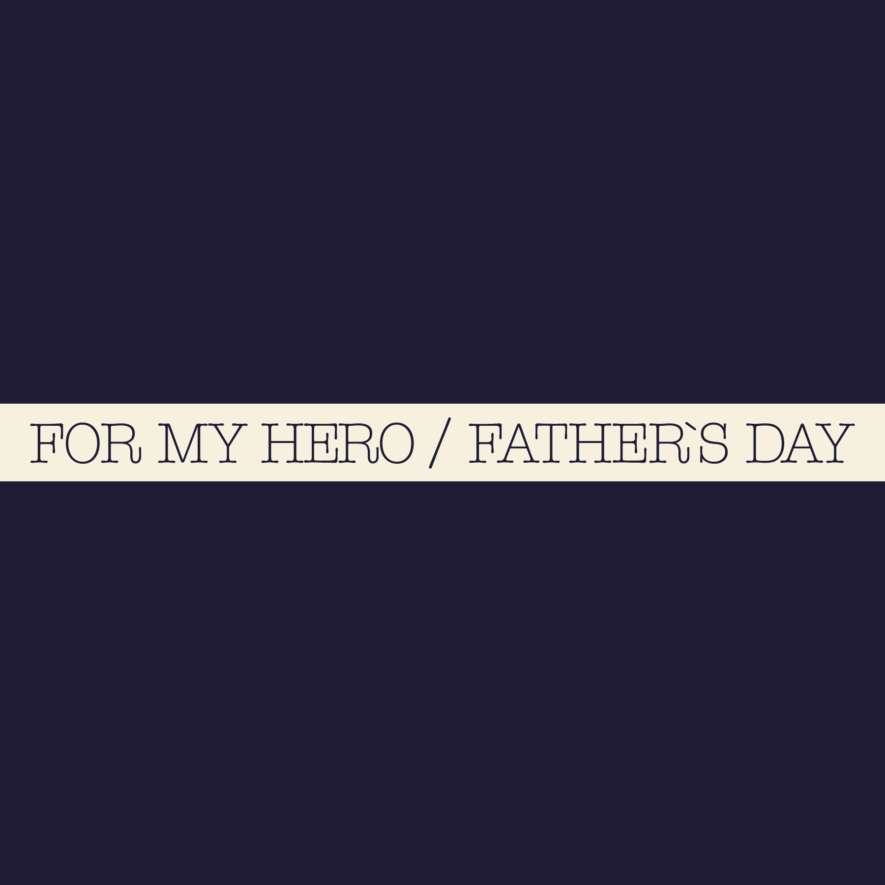 For My Hero